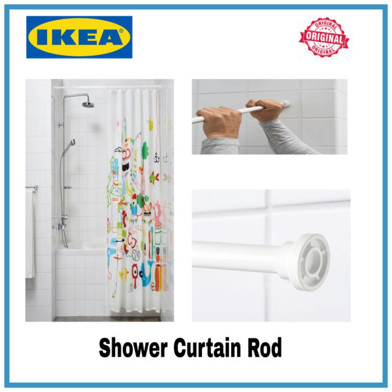 🔥HOT ITEM🔥IKEA BOTAREN Shower Curtain Rod / Rod Tirai Bilik Mandi ...