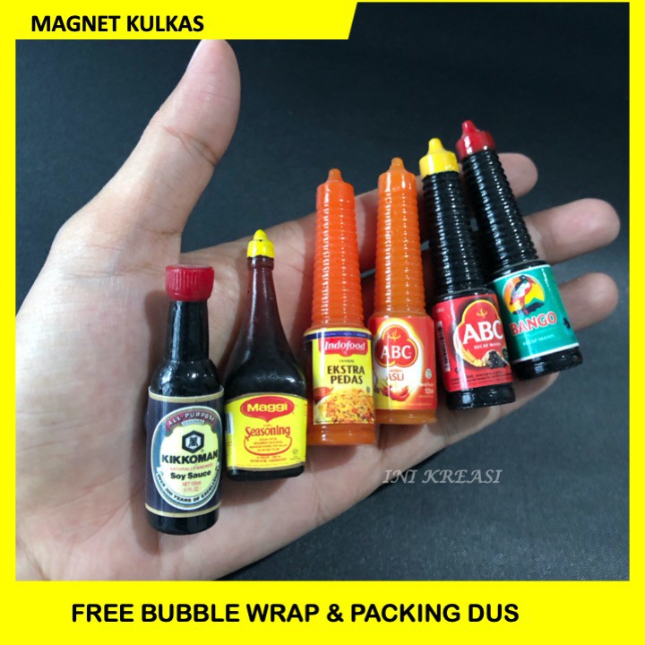 Miniature Paste Soy Sauce & SAMBAL Refrigerator Shopee Malaysia