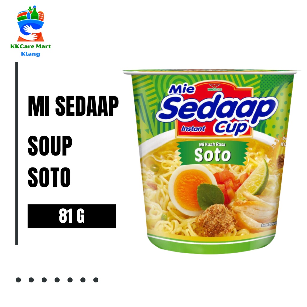 Mie Sedaap Cup Mi Kuah Rasa Soto 81g Shopee Malaysia