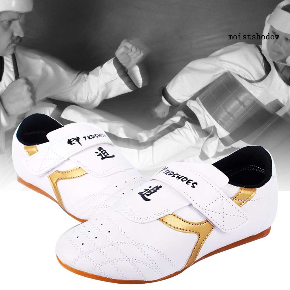 MISTQ Unisex Faux Leather Breathable Taekwondo Martial Arts Karate Training Shoes Shopee Malaysia