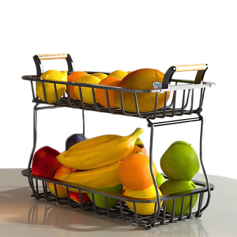 Stainless steel nordic style fruits storage basket countertop fruits ...