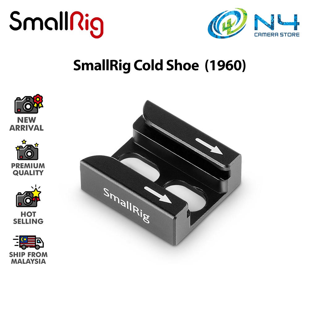 SmallRig 1960 Cold Shoe Adapter for Camera, Cam, Light Mount, Monitor