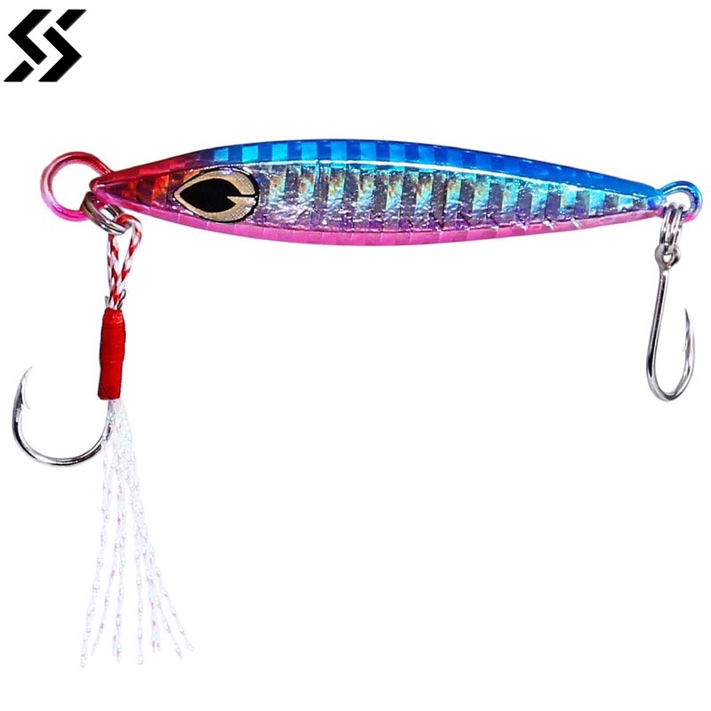 Fishing Lures Sinking Metal Spoons Micro Jigging Bait Hooks (19g ...