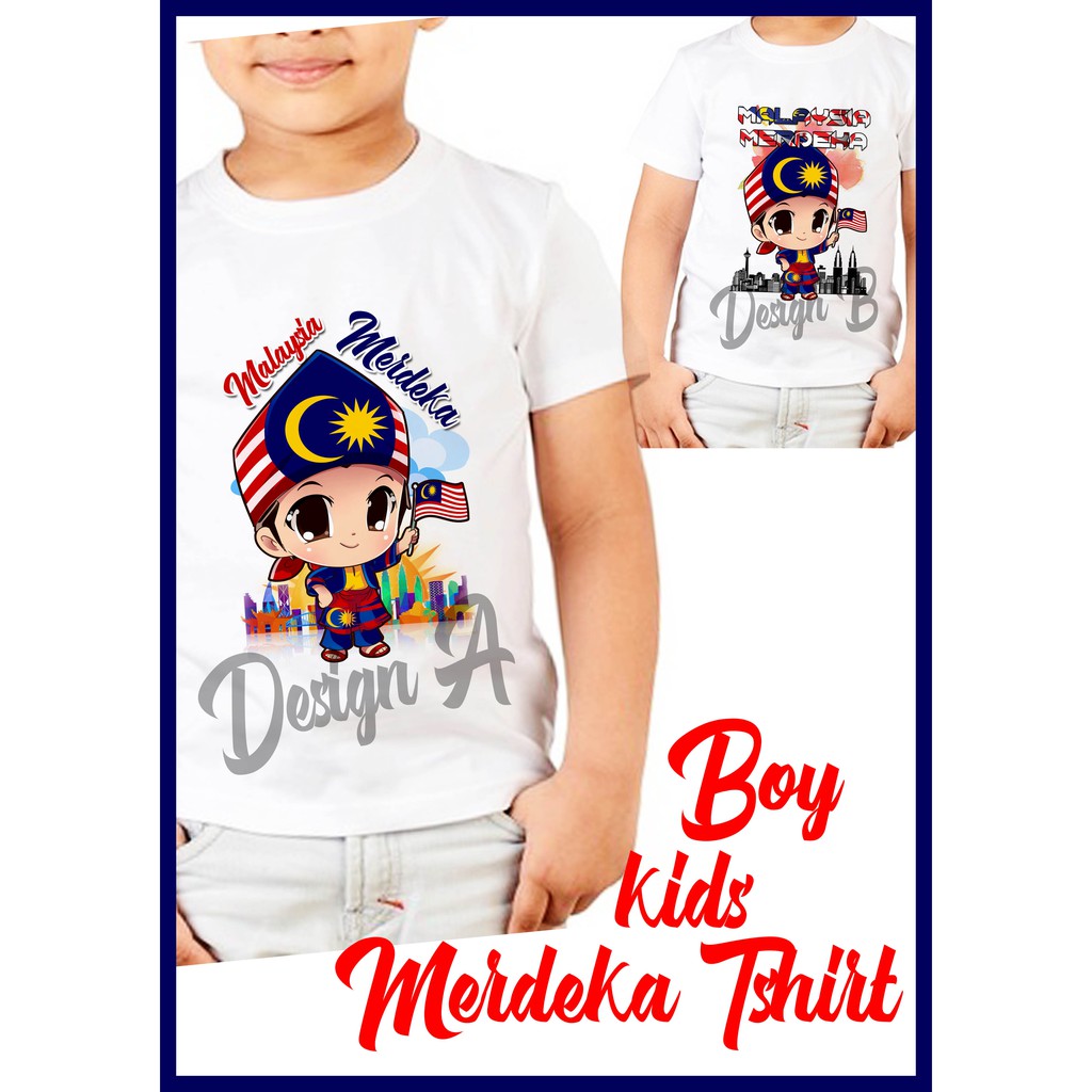 Tshirt Merdeka Malaysia Kids Boy Budget | Shopee Malaysia