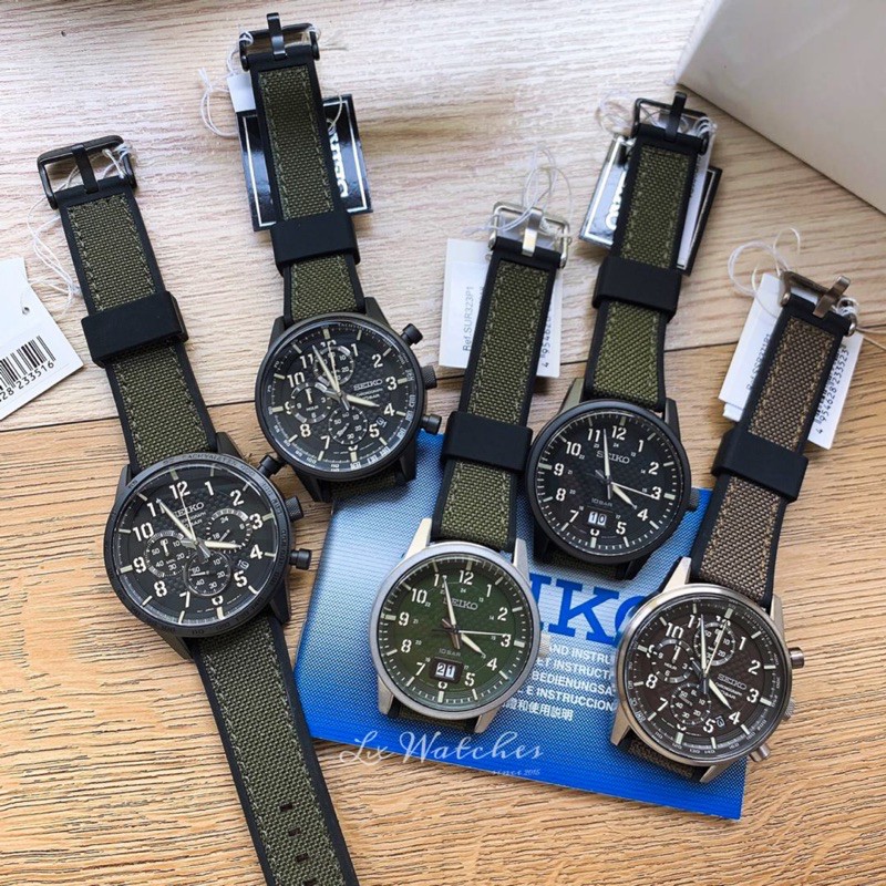 Promo Seiko Nylon Ready stock international warranty Shopee