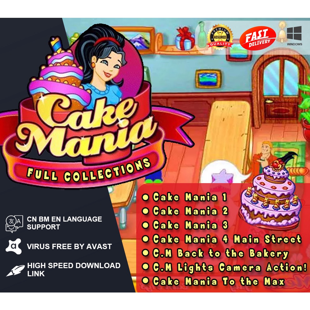 Classic PC Games】Cake Mania 7 in 1 Full Collection for PC Games | Shopee  Malaysia