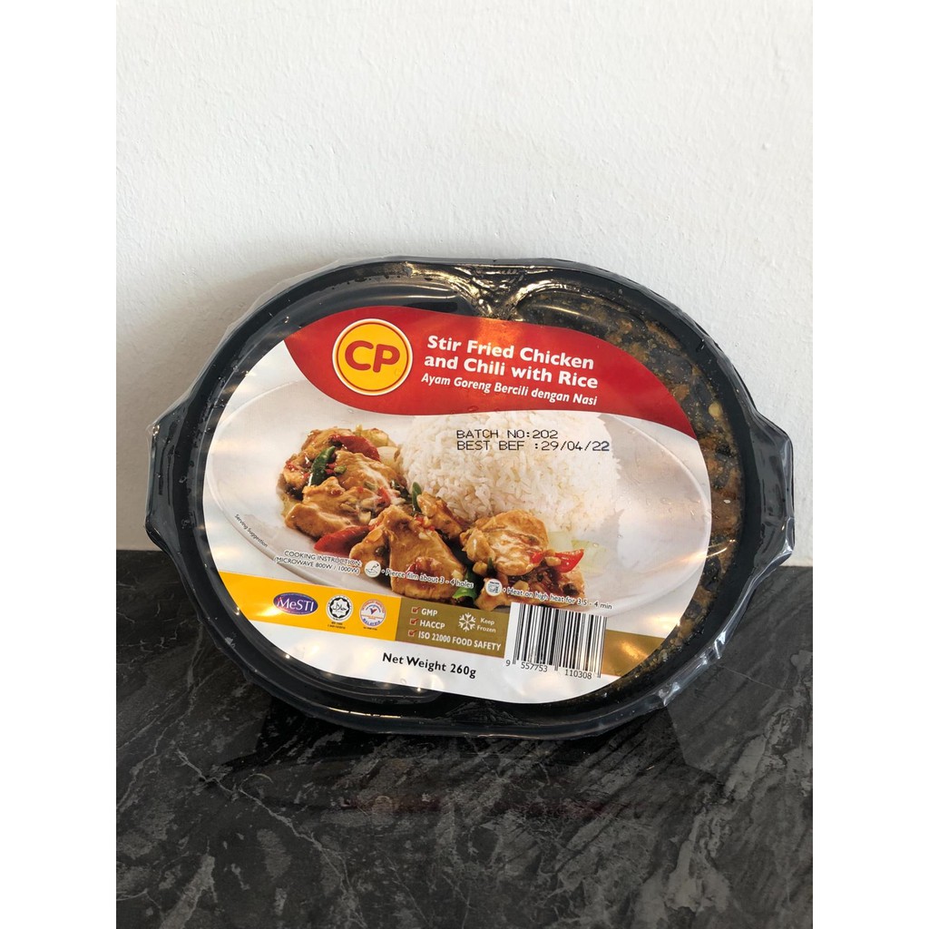CP stir fried chicken and chili with rice 260g * Ship to Penang Island ...