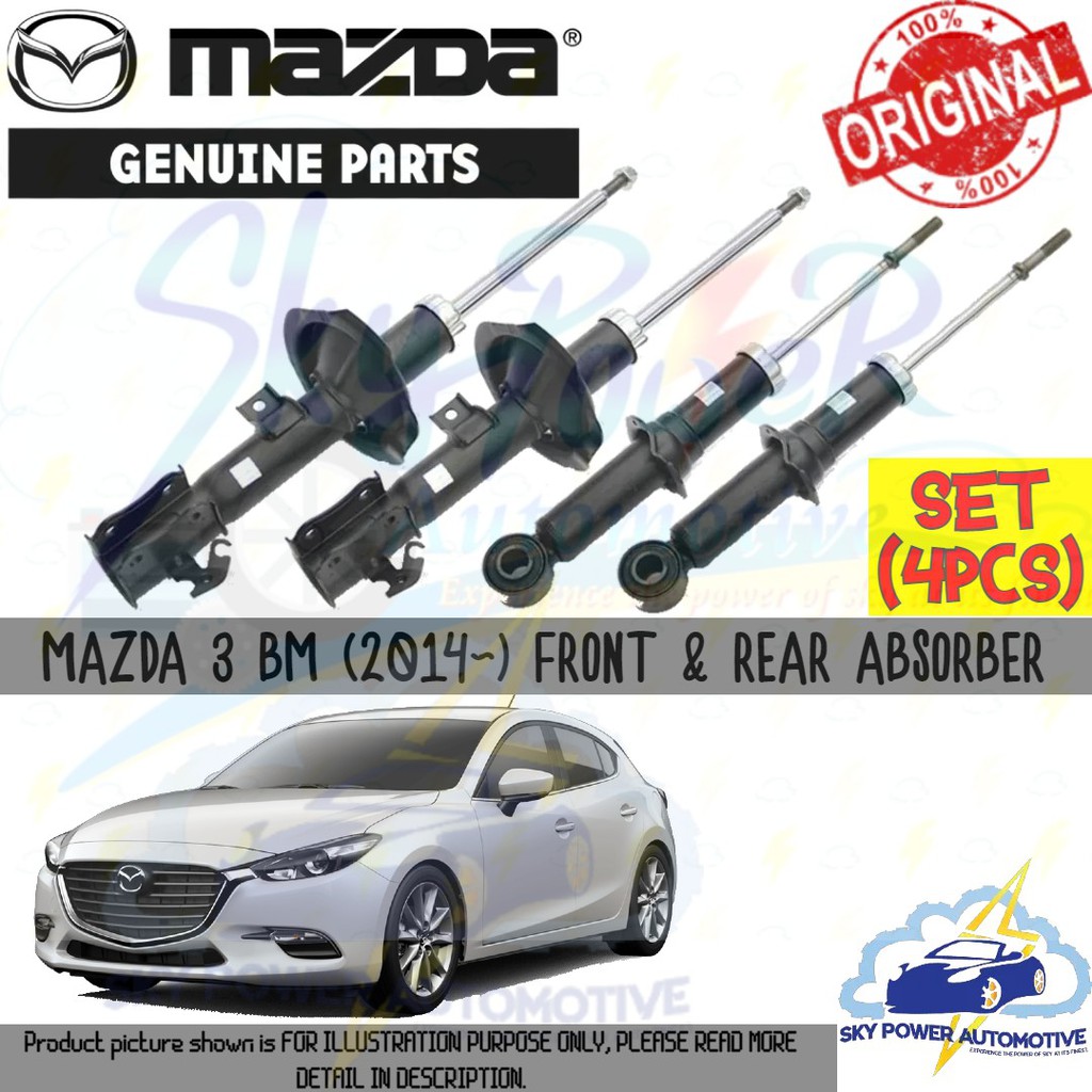 MAZDA 3 BM (2014~) 100% ORIGINAL (GENUINE) SHOCK ABSORBER (SET 4PCS ...