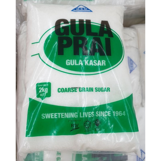 MSM Brand Coarse Grain Sugar 1kg/2kg Nett Per Packet Shopee Malaysia
