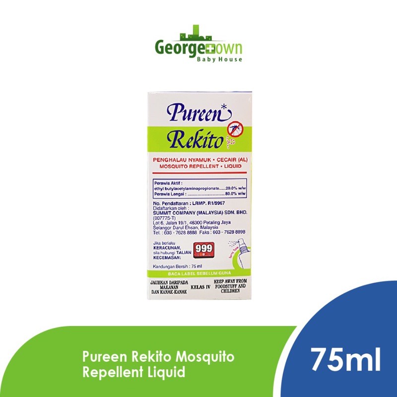 PUREEN REKITO MOSQUITO REPELLENT LIQUID 75ML (GTG) | Shopee Malaysia