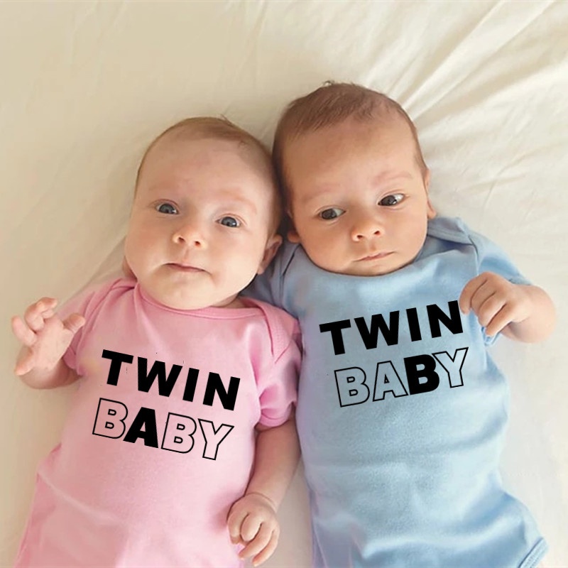 Cute twin baby clothes best sale