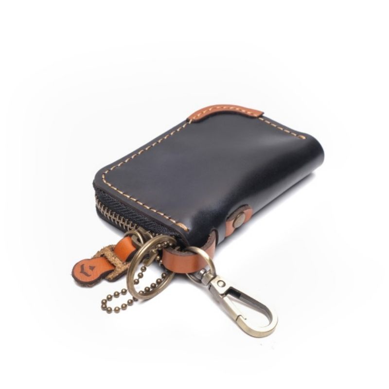 Keyless Motorcycle and E-Toll Genuine Leather STNK Wallet (Genuine cow ...