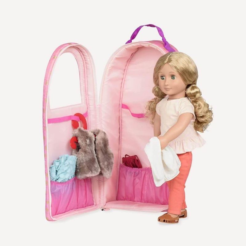 original Our generation going My Way Doll carrier - Pink Hearts ...