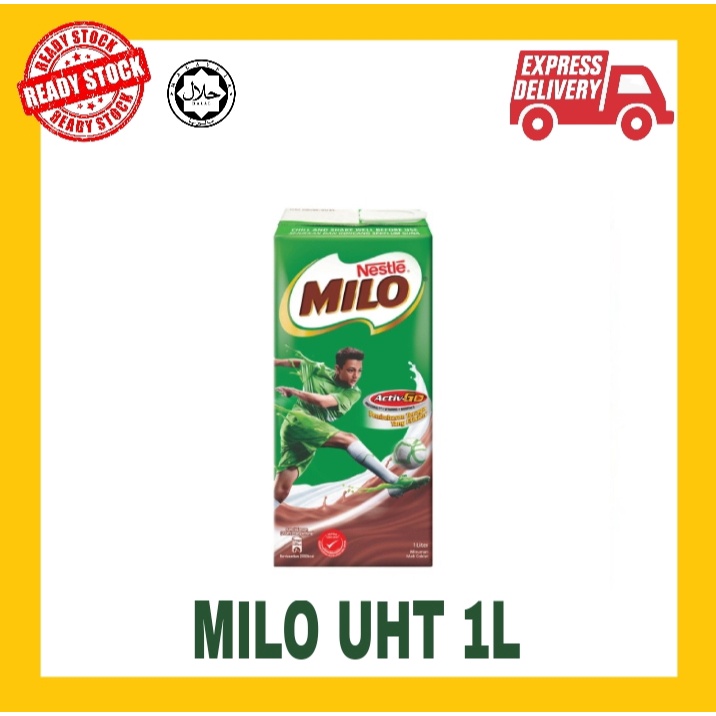 READYSTOCK Nestle MILO Activ-go RTD UHT 1L chocolate malt kotak ramadan ...