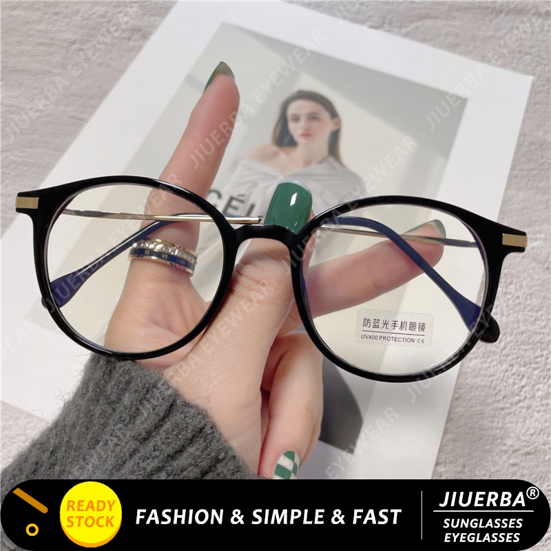 Jiuerba Korean Fashion Round Frame Anti Blue Light Anti Radiation