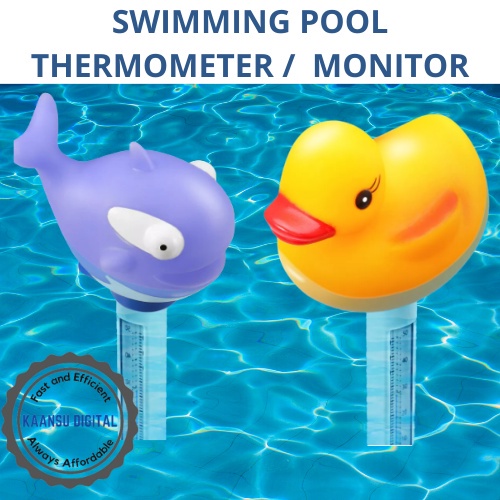Cartoon Drifter Shape Swimming Pool Thermometer Multifunctional