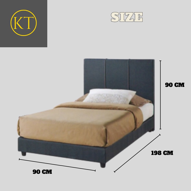 KT Furniture Single size fabric divan bed/bed frame /Fabric Bed Frame