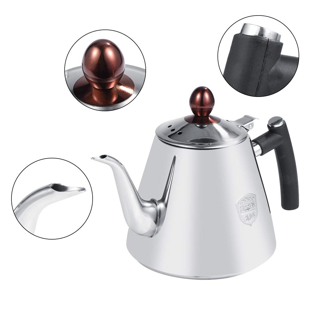 TheBags Stainless Steel Kettle Stove Top Induction Cooker Teapot Brew