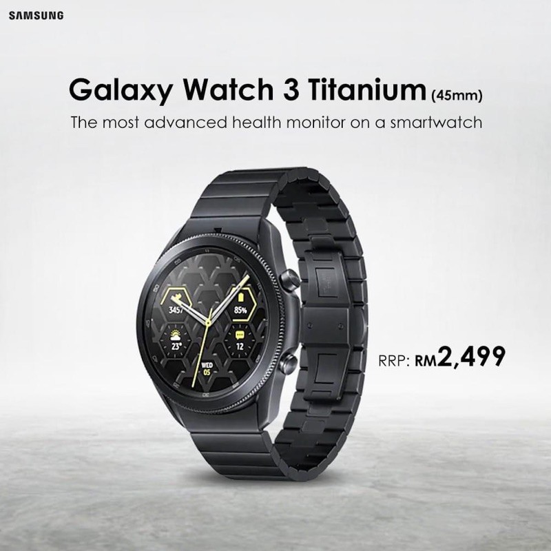 Samsung Galaxy Watch Watch3 Titanium R840 45mm (1 Year Samsung 