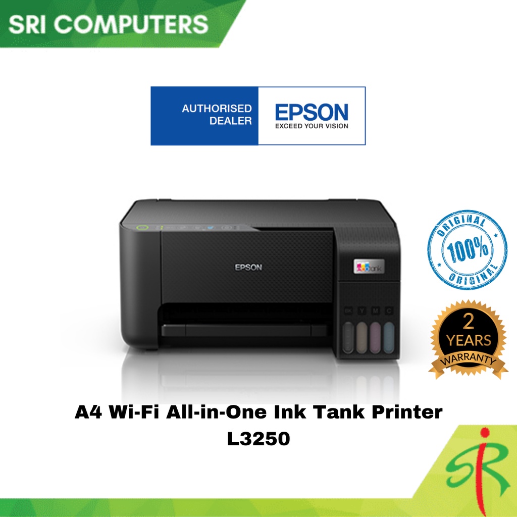 Epson EcoTank L3250/L3256 A4 WiFi AllinOne Ink Tank Printer (2Years