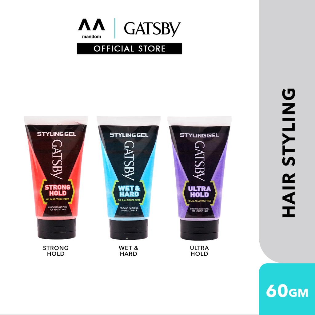 GATSBY Styling Gel [Strong Hold / Wet Hard / Ultra Hold] 60gm/150gm