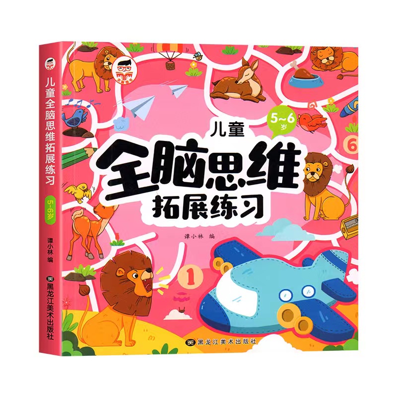 左右脑智力大开发》《全脑思维》幼儿园逻辑思维训练书2岁3-4-5岁