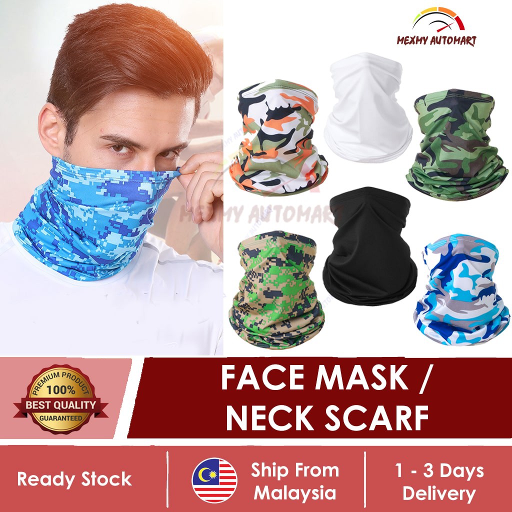 [𝐏𝐀𝐋𝐈𝐍𝐆 𝐌𝐔𝐑𝐀𝐇] UV Protection Half Face Neck Ice Cool Bandana Mask Scarf ...