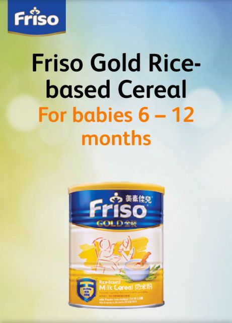 Friso 2024 milk cereal