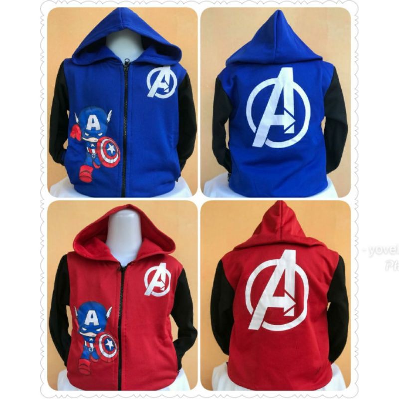 Captain America s Avengers Boys Jacket Shopee Malaysia