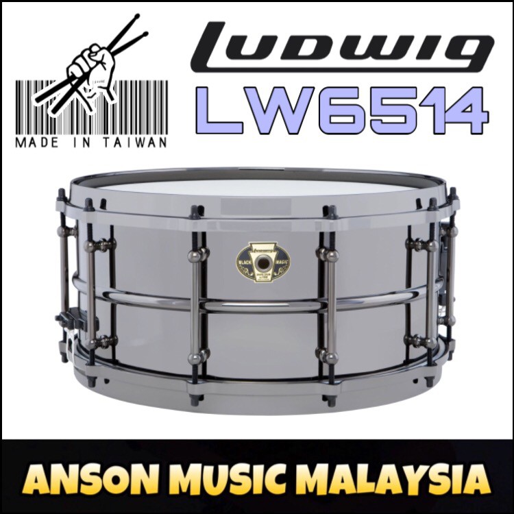 Ludwig black magic on sale 6.5 x14