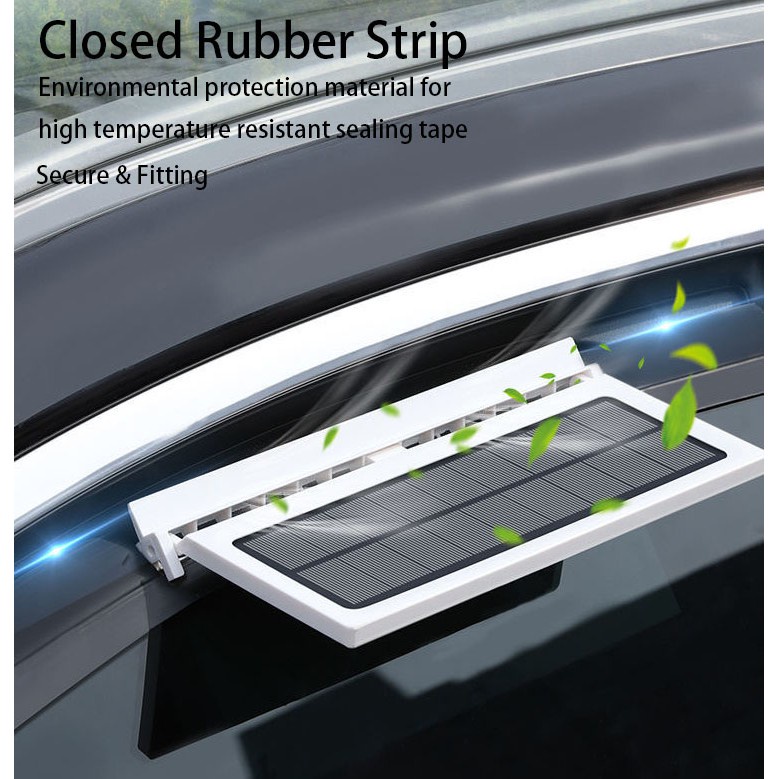 Car Cooling Fan Solar Powered Ventilation Auto Air Exhaust Vent