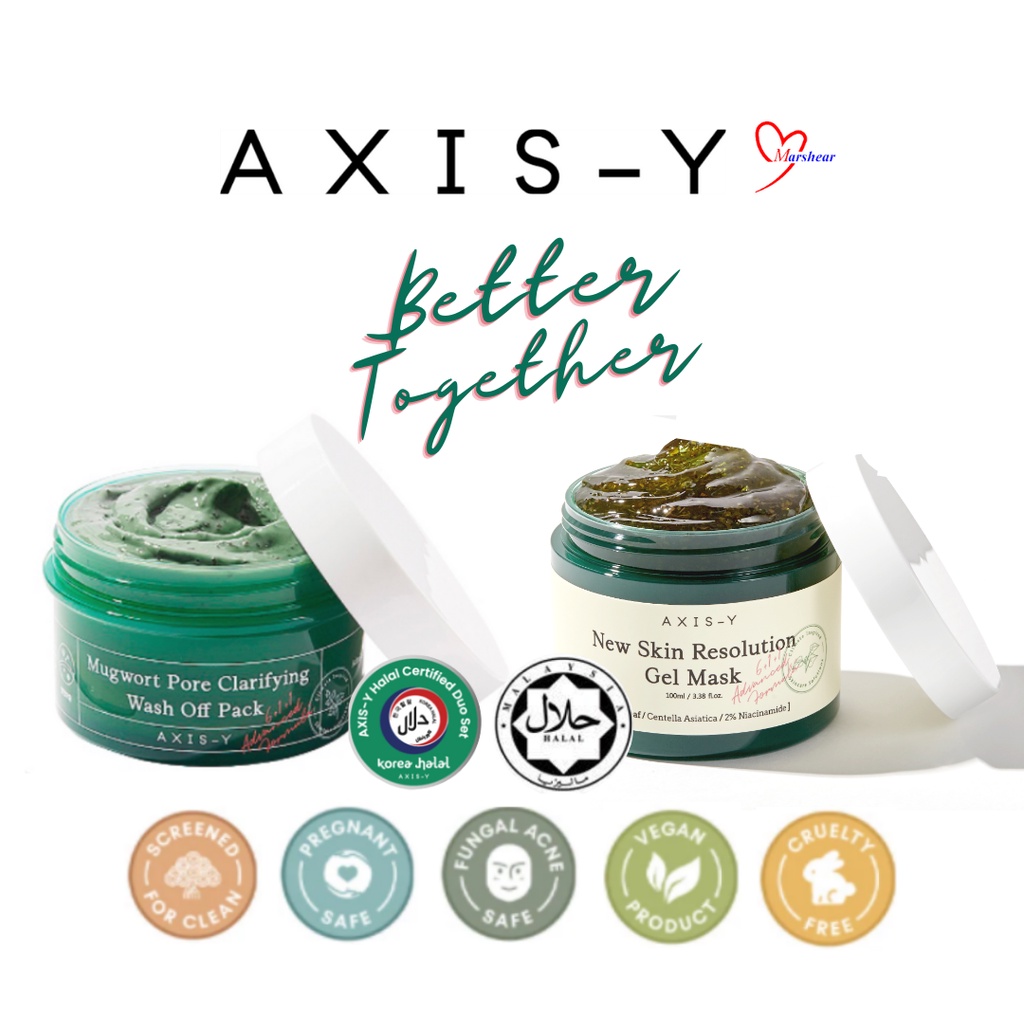 Axis-Y Mugwort Pore Clarifying Wash Off Pack / New Skin Resolution