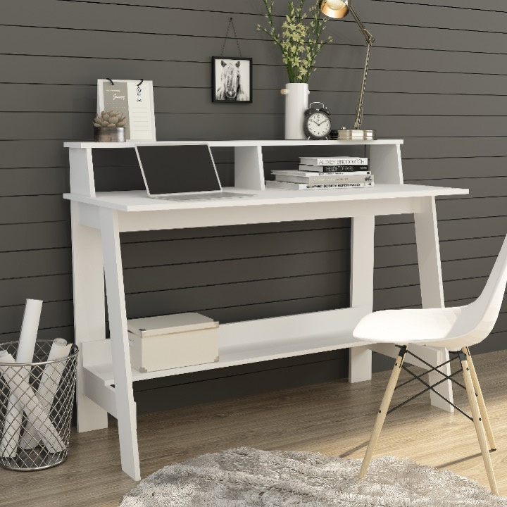 ROAM 4ft Study Table with hutch Office Desk Meja Belajar Budak Murah