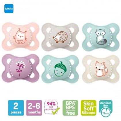 MAM Original Baby Pacifier (2-6 Months) - Twin (MATTE) | Shopee Malaysia