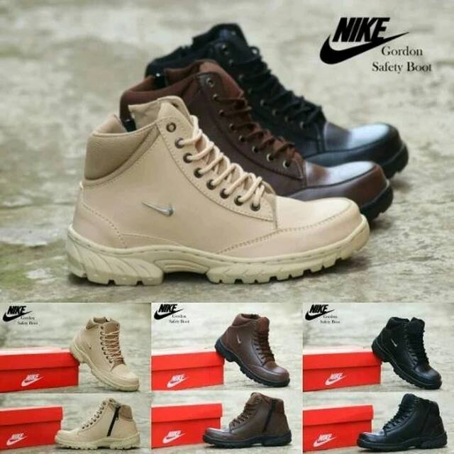 Safety Shoes SEMI BOOTS NIKE Men Leather BOOTS BUT SEPTI BUTS SEVTI BOT BOTS Shopee Malaysia