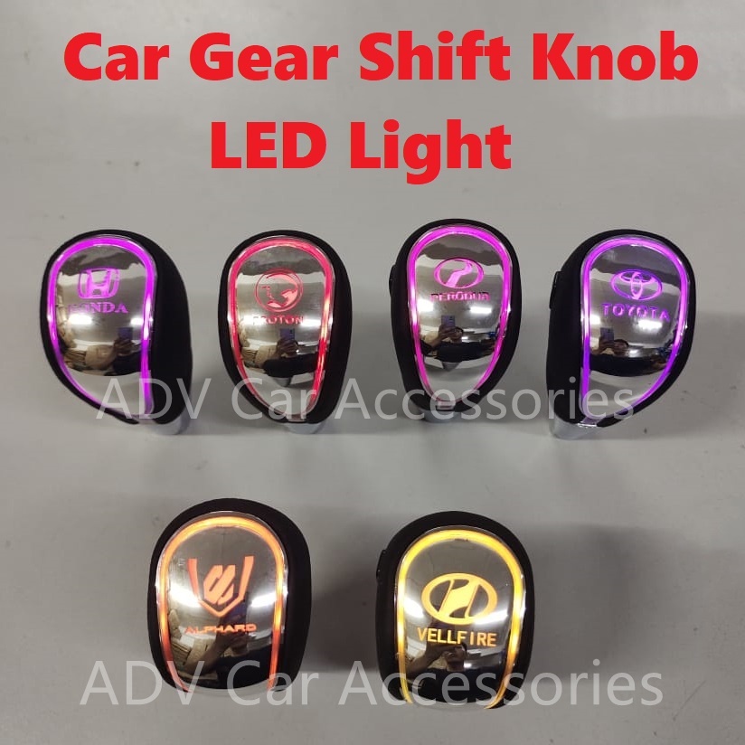 LED Gear shift knob touch automatic 7color sport accessories PERODUA ...