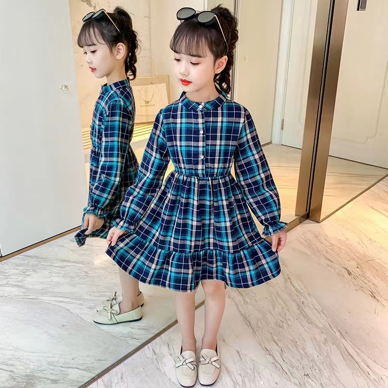 Kids plaid dress sale