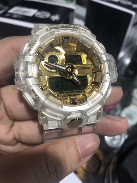 Casio G Shock 35th Anniversary Glacier Gold Series GA 735E 7 Shopee Malaysia