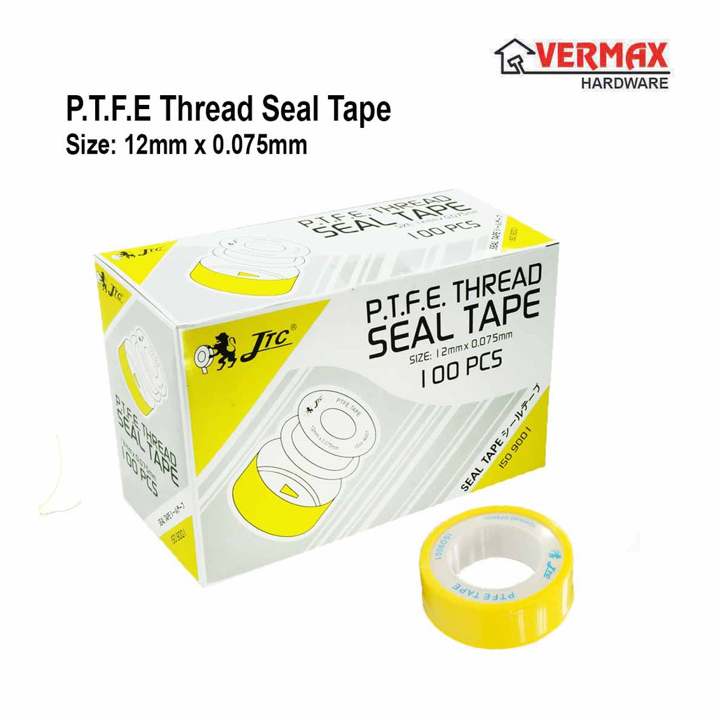 JTC PTFE White Seal Tape / Water Plumbing Hose Seal Anti Leakage ...