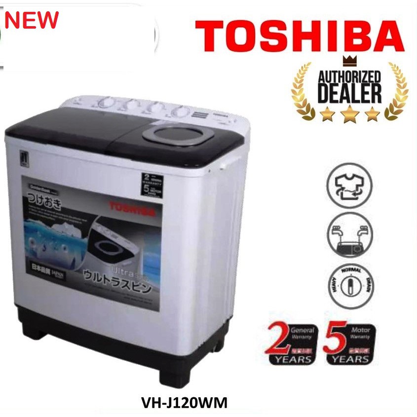 toshiba half automatic washing machine