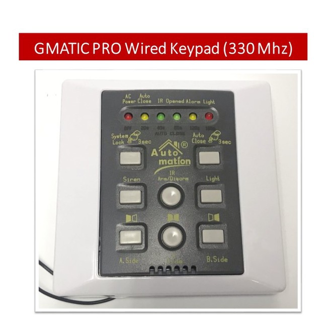 ORIGINAL Gmatic Wireless Keypad / Wired Keypad for Gmatic Pro / DC Gate ...