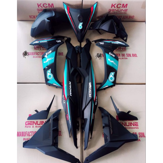 Coverset Sym 185 Vf3i Petronas Matt Black Shopee Malaysia