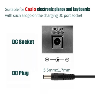 Chargeur 9V MyVolts Pour Clavier Casio CTK-480 - Adaptateur Secteur Français, Certifié CE - Protection Surtension