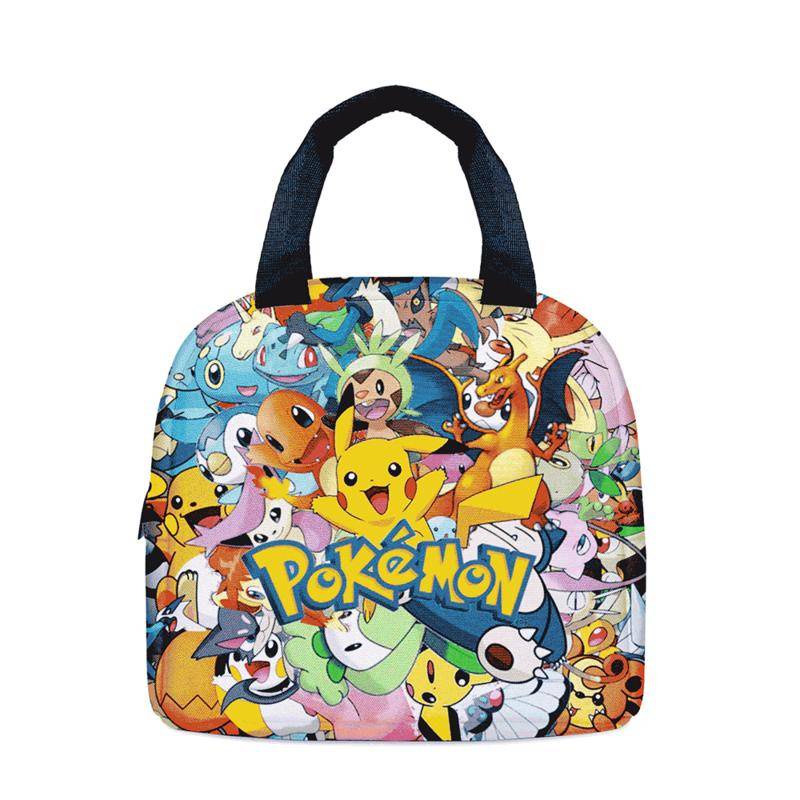 Pikachu Lunch Bag POKEMON Meal Cartoon Tote Ice Children's Portable ...
