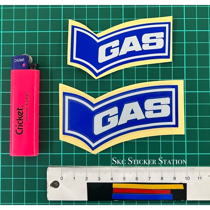 Gas Jeans Logo Designs Sticker Cutting Overlapping Reflective #gas # ...