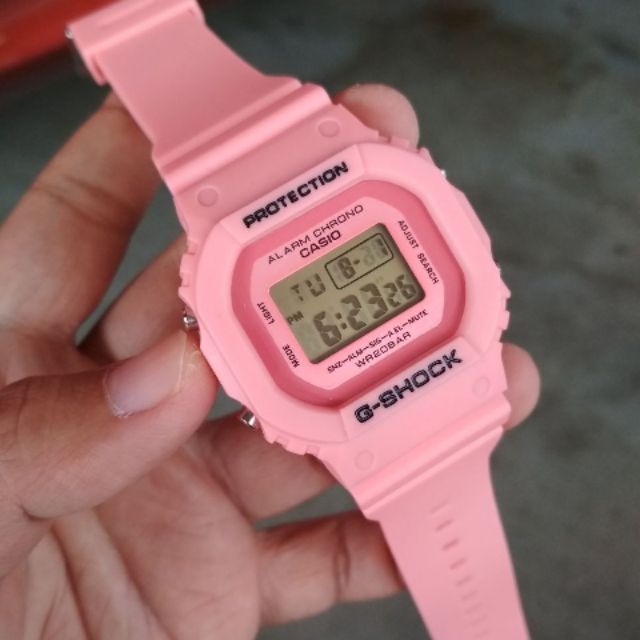 G SHOCK DW5600 PETAK PINK WITH BOX STEEL GSHOCK JAM TANGAN LELAKI