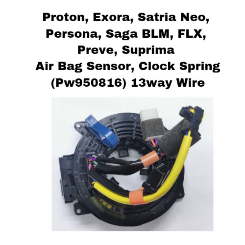 Pw950816 Original Proton Preve Exora Suprima Iriz Clock Spring AirBag ...