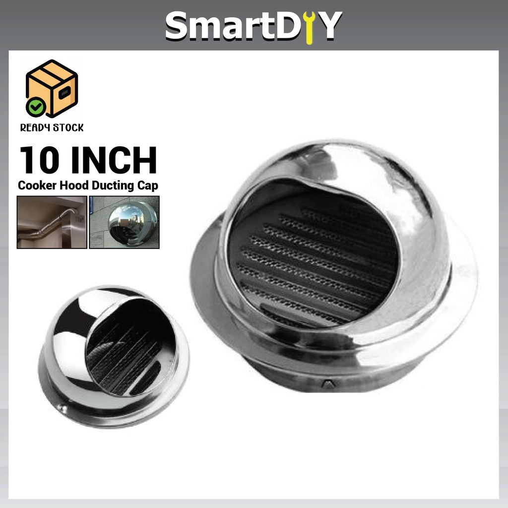 10" 250mm Stainless Steel Cooker Hood Ducting Cap Shopee Malaysia