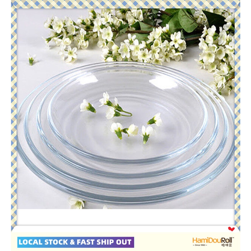 Transparent Tempered Glass Rice Plate Microwave Oven Friendly ...