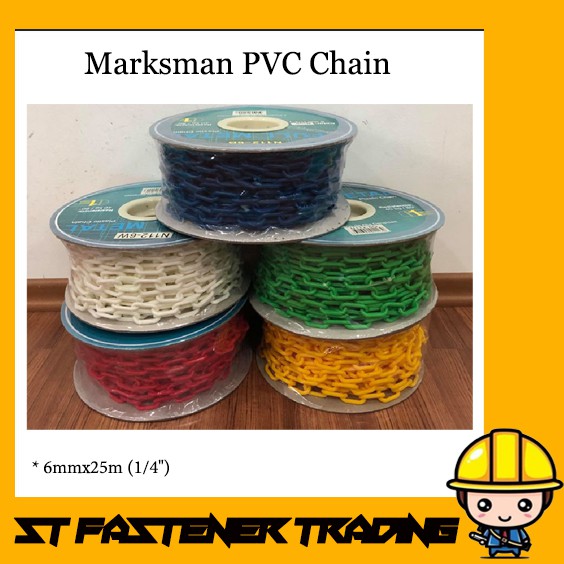 Marksman PVC Chain / Plastic Chain / Rantai Plastik 6mmx25m (1/4